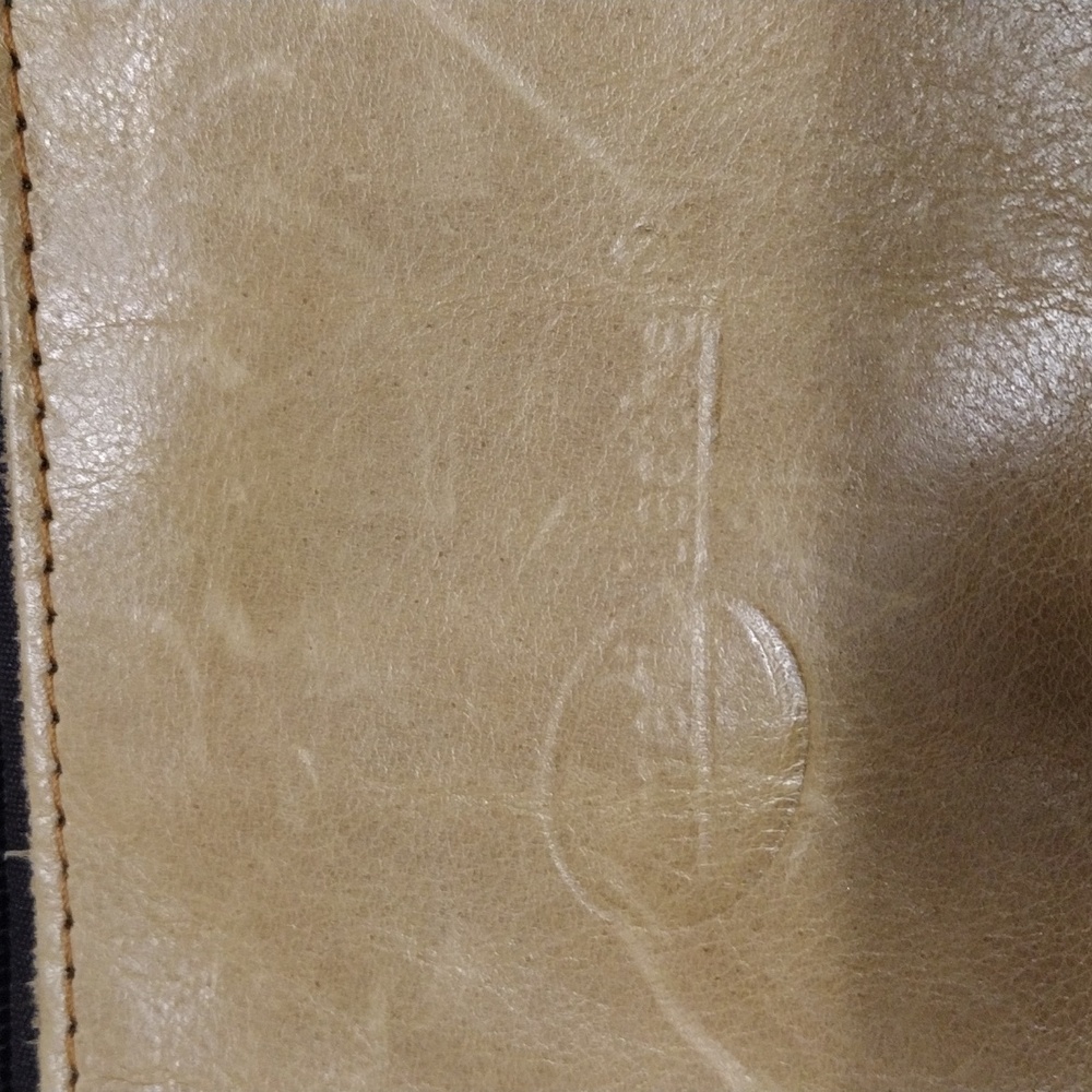 Ameri Leather Beige With Black Zipper Trim Coin P… - image 3